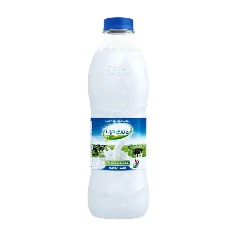 حليب مزارع دينا كامل الدسم – 1 لتر