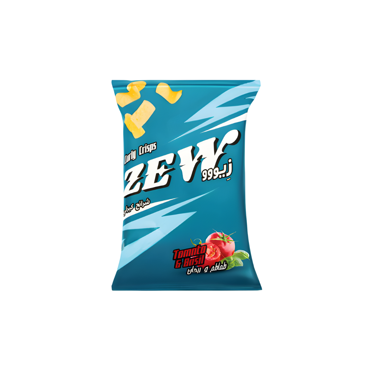 شرائح بطاطس زيوو بطعم طماطم وريحان 