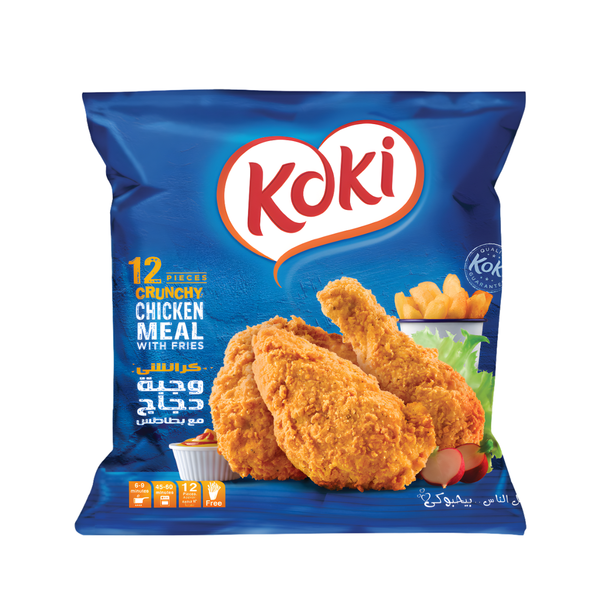 كوكي كرانشي وجبة دجاج مع بطاطس12 قطعة