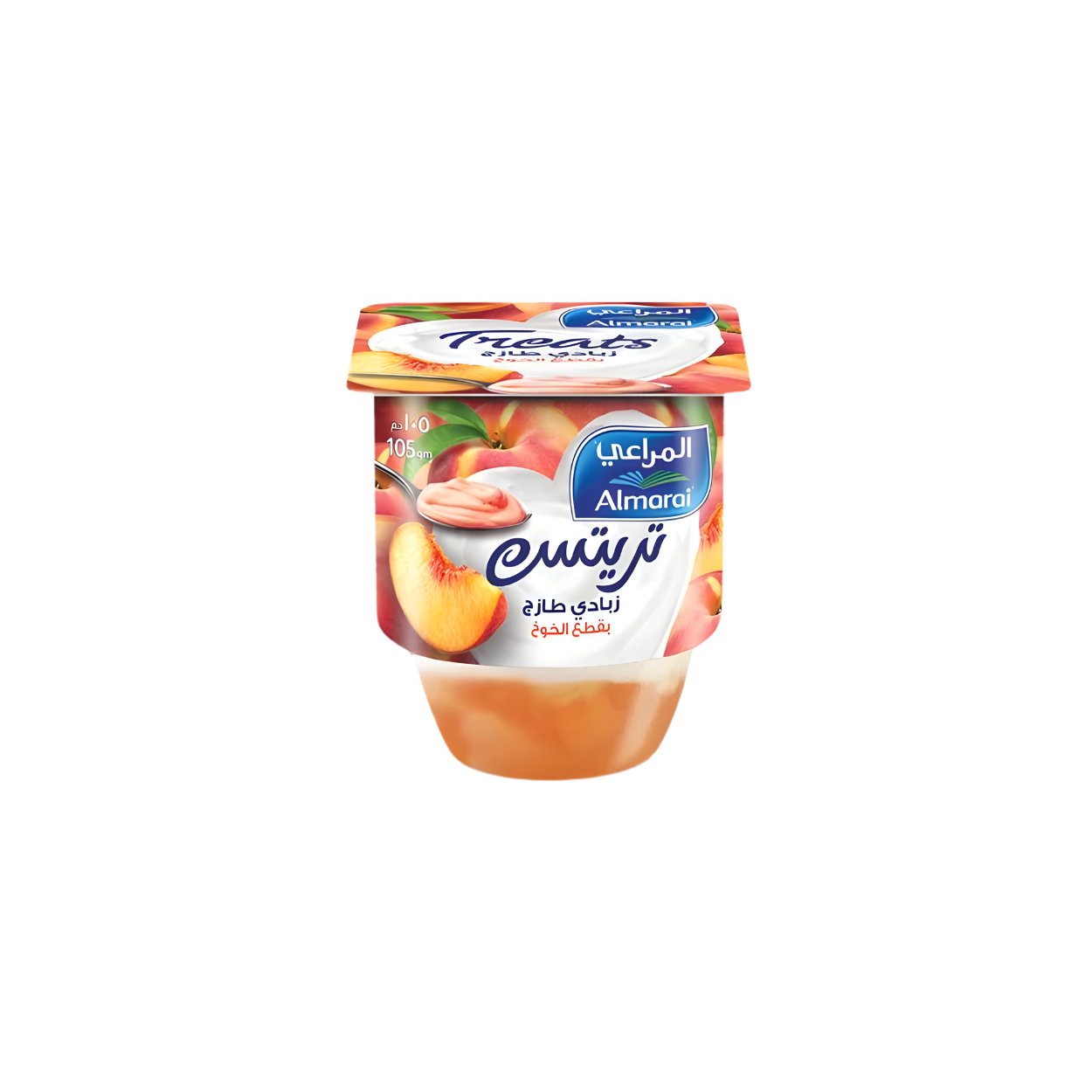زبادي المراعي تريتس بطعم الخوخ